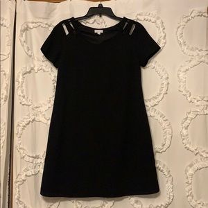 Black Scoop Neck Dress